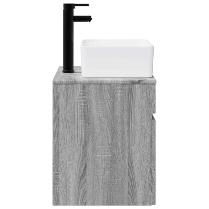 Mobile lavabo da parete Sonoma grigio 49 x 41 x 63 cm | homemem39