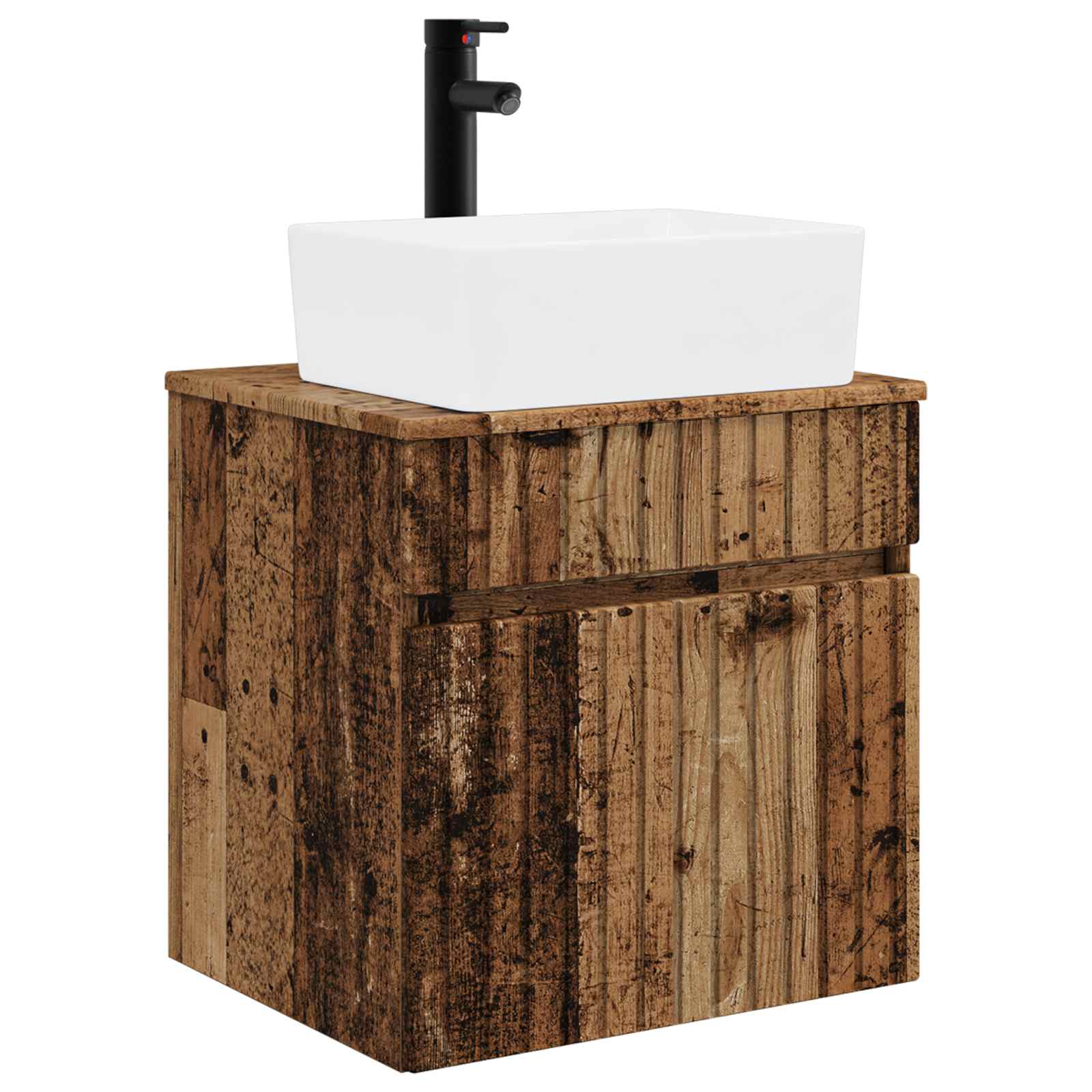 Mobile lavabo da parete Legno antico 49 x 41 x 63 cm | homemem39