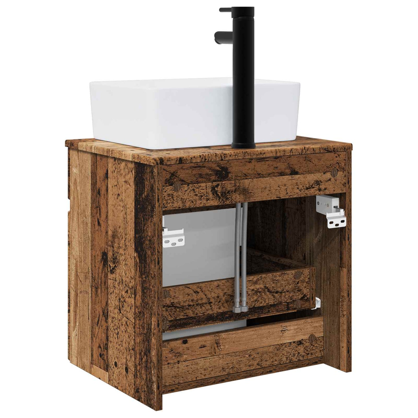 Mobile lavabo da parete Legno antico 49 x 41 x 63 cm | homemem39