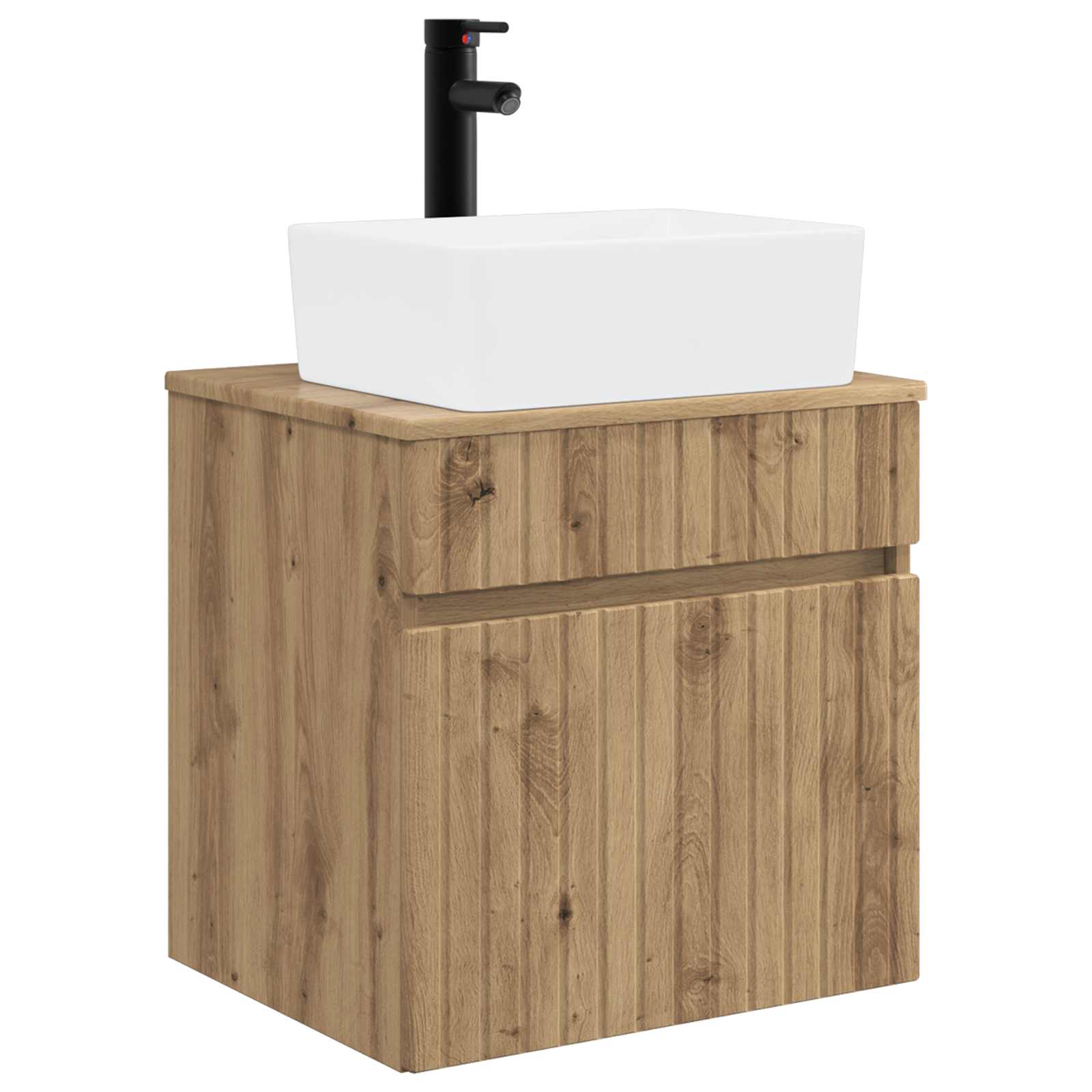 Mobile lavabo da parete Rovere Artigianale 49 x 41 x 63 cm | homemem39