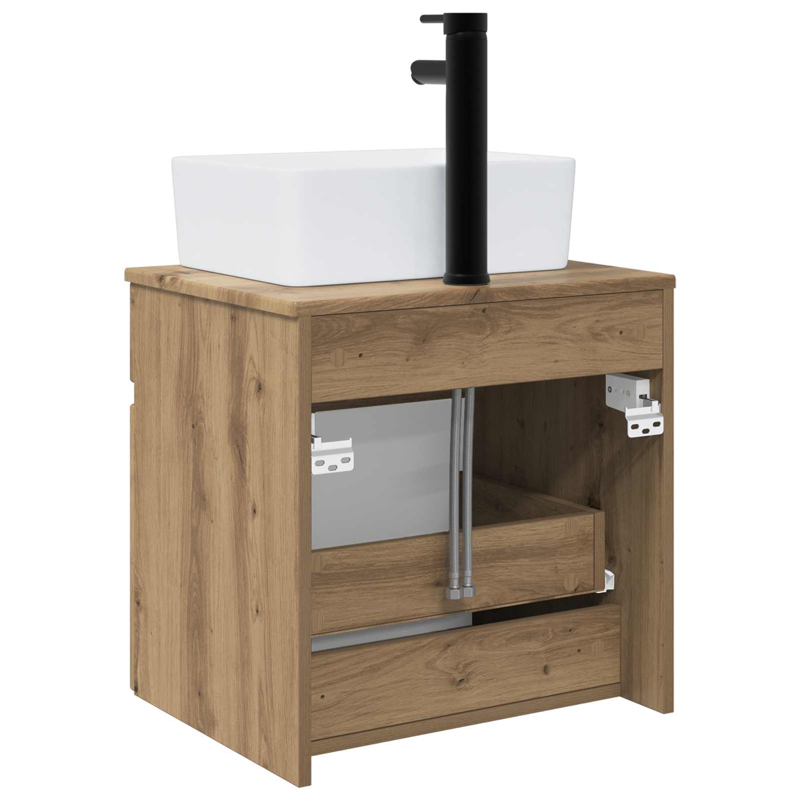 Mobile lavabo da parete Rovere Artigianale 49 x 41 x 63 cm | homemem39