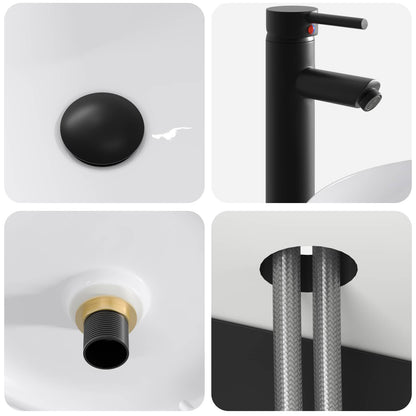 Mobile lavabo da parete Nero 49 x 44,5 x 65 cm | homemem39