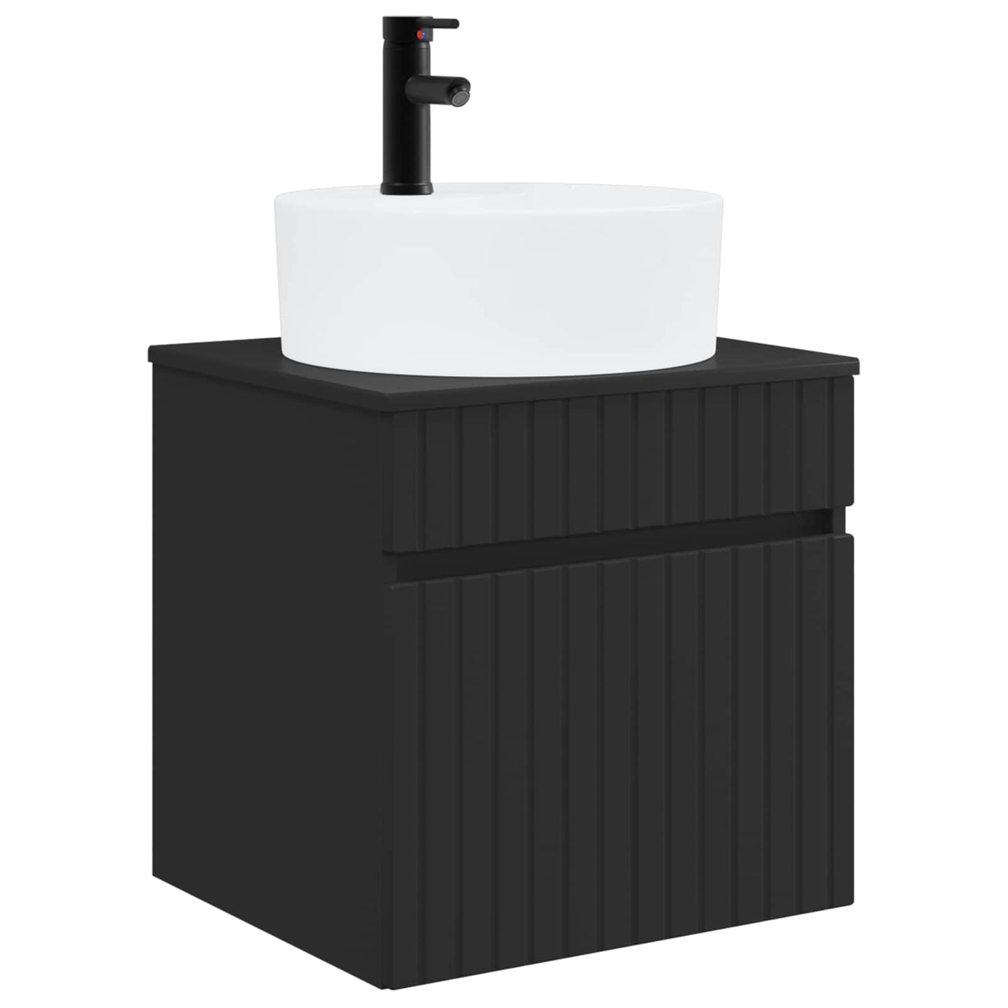 Mobile lavabo da parete Nero 49 x 44,5 x 65 cm | homemem39