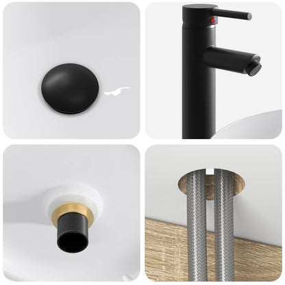 Mobile lavabo da parete Rovere Sonoma 49 x 44,5 x 65 cm | homemem39