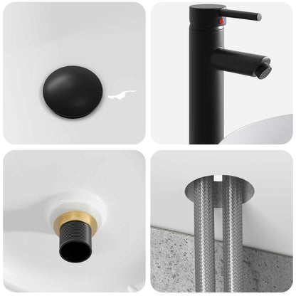 Mobile lavabo da parete Grigio Cemento 49 x 44,5 x 65 cm | homemem39