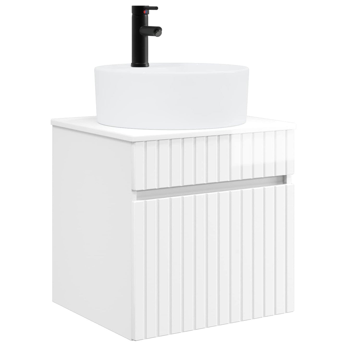 Mobile lavabo da parete Bianco Lucido 49 x 44,5 x 65 cm | homemem39