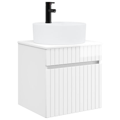 Mobile lavabo da parete Bianco Lucido 49 x 44,5 x 65 cm | homemem39
