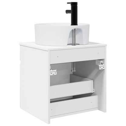 Mobile lavabo da parete Bianco Lucido 49 x 44,5 x 65 cm | homemem39