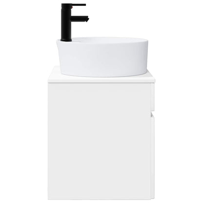 Mobile lavabo da parete Bianco Lucido 49 x 44,5 x 65 cm | homemem39