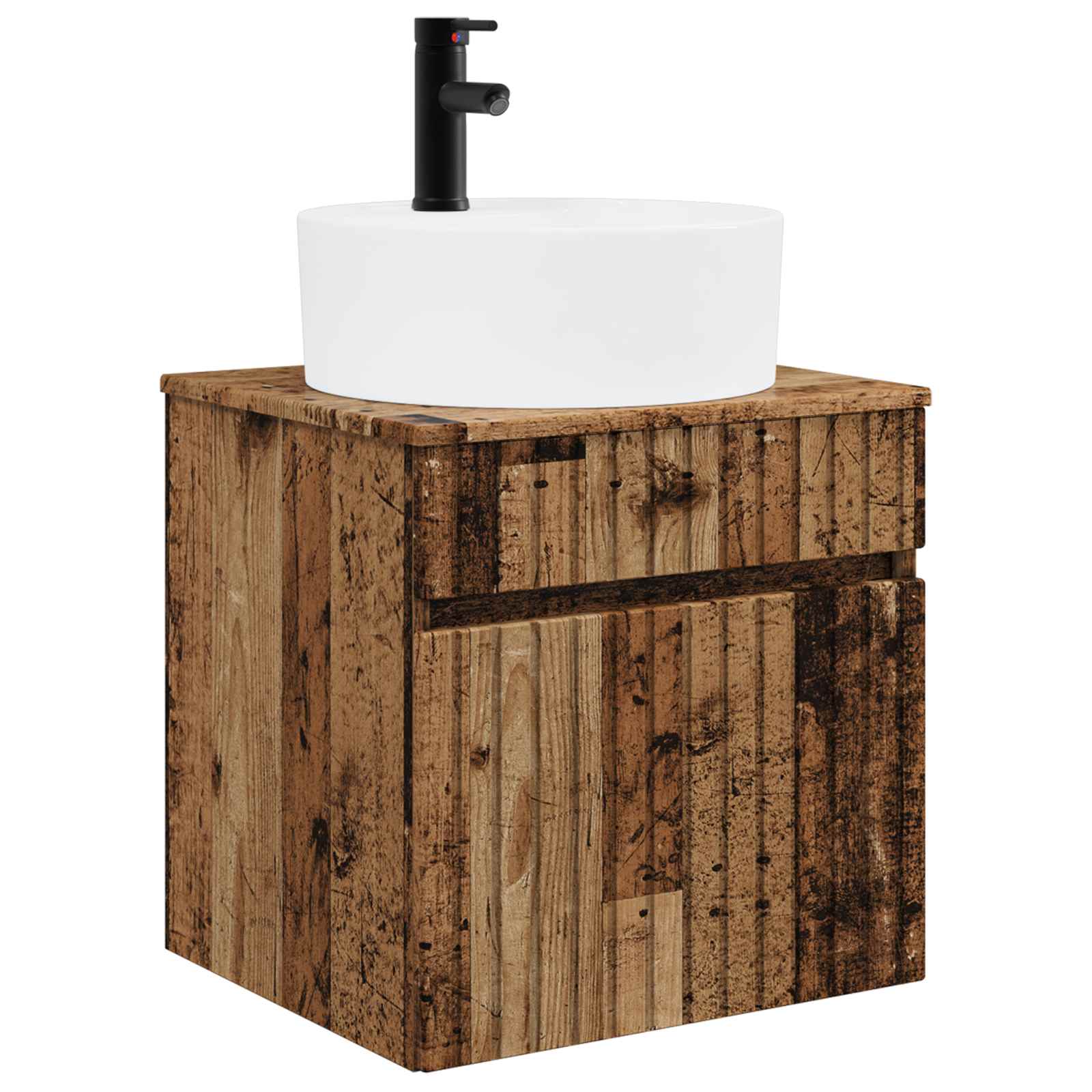 Mobile lavabo da parete Legno antico 49 x 44,5 x 65 cm | homemem39