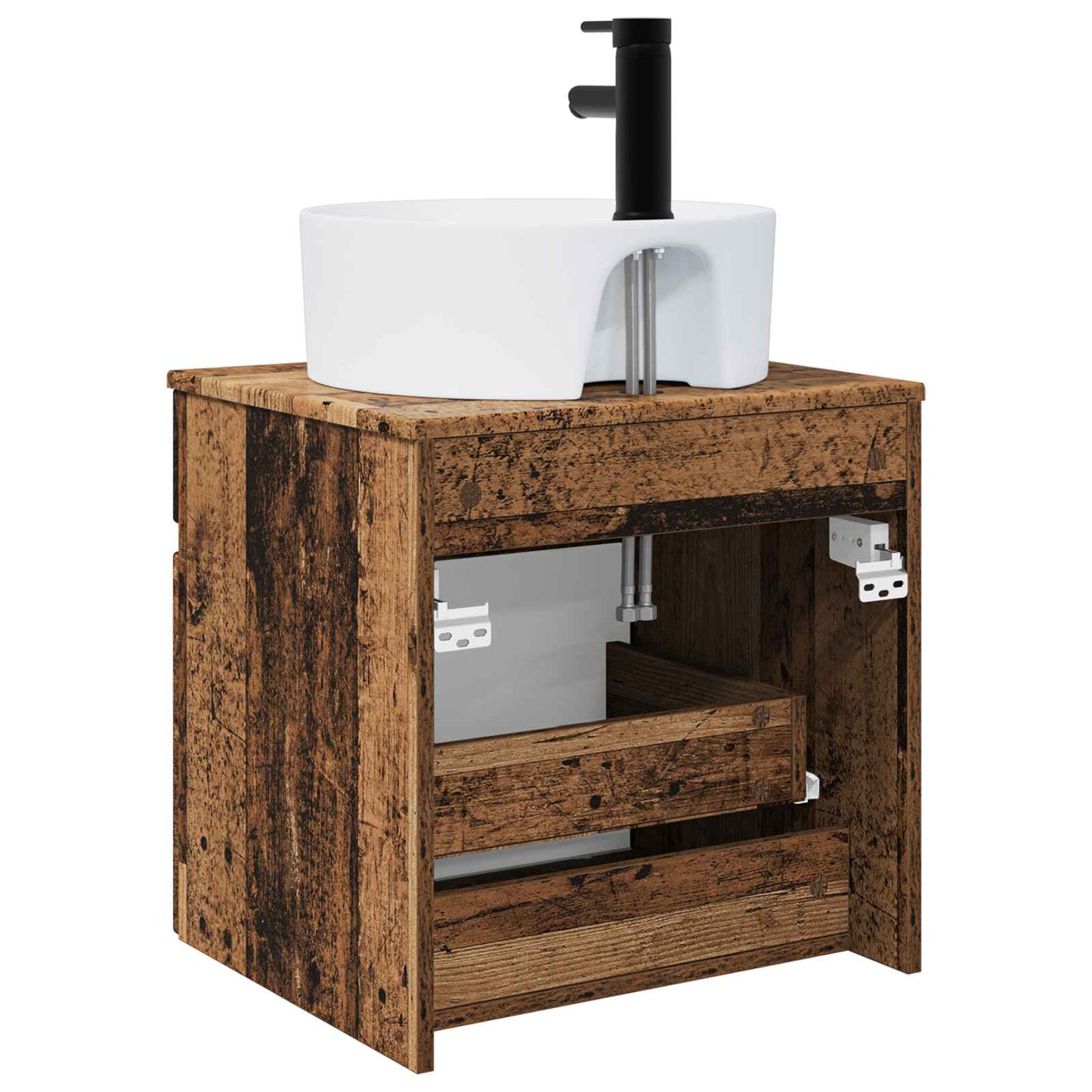 Mobile lavabo da parete Legno antico 49 x 44,5 x 65 cm | homemem39