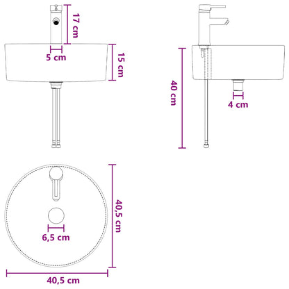 Mobile lavabo da parete Legno antico 49 x 44,5 x 65 cm | homemem39