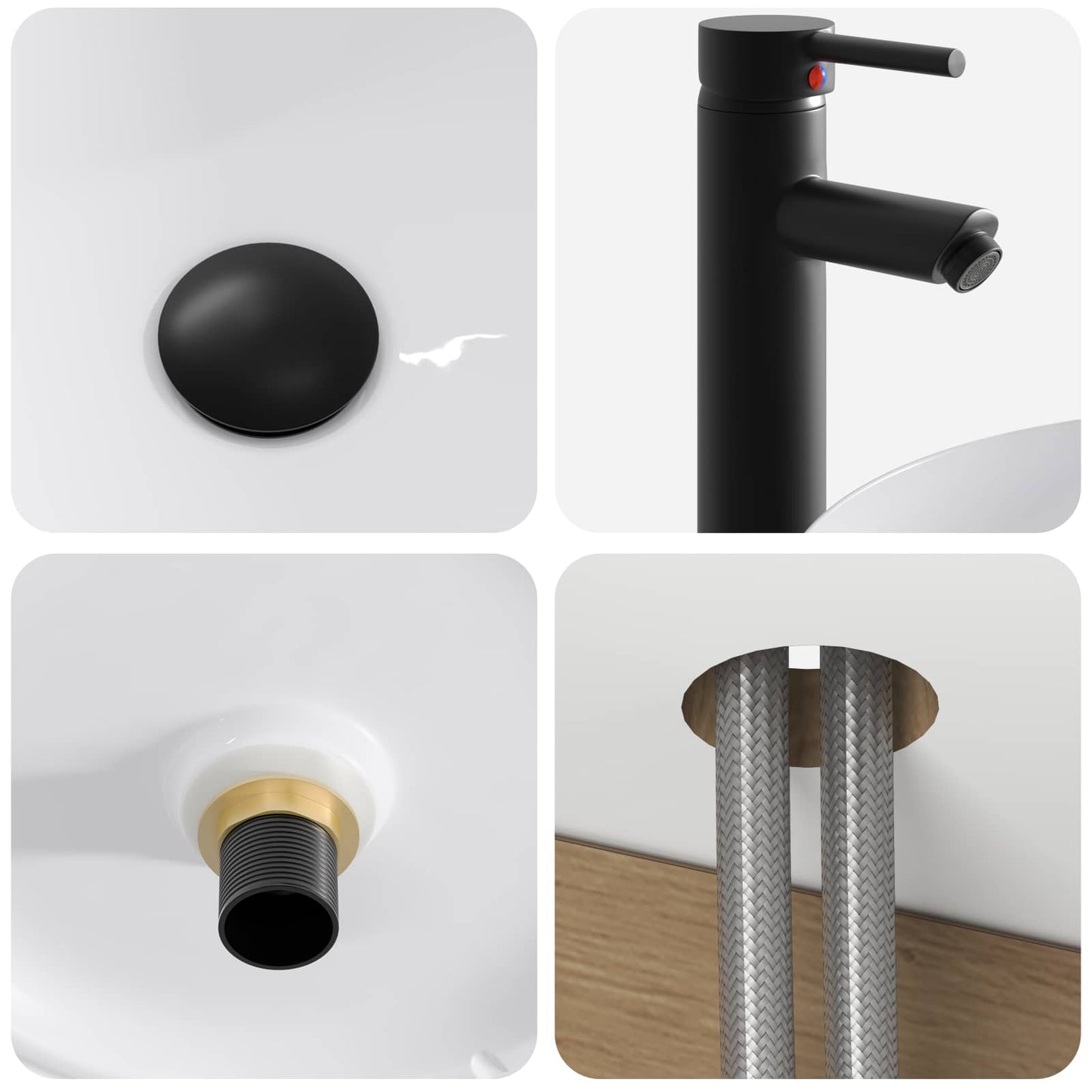 Mobile lavabo da parete Rovere Artigianale 49 x 44,5 x 65 cm | homemem39