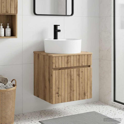 Mobile lavabo da parete Rovere Artigianale 49 x 44,5 x 65 cm | homemem39