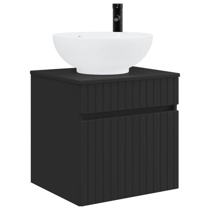 Mobile lavabo da parete Nero 49 x 44,5 x 66,5 cm | homemem39