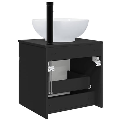 Mobile lavabo da parete Nero 49 x 44,5 x 66,5 cm | homemem39