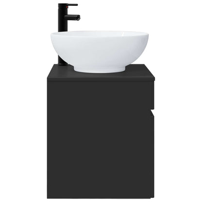 Mobile lavabo da parete Nero 49 x 44,5 x 66,5 cm | homemem39