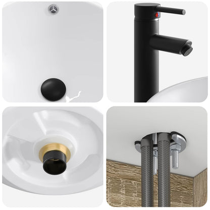 Mobile lavabo da parete Rovere Sonoma 49 x 44,5 x 66,5 cm | homemem39