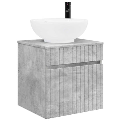 Mobile lavabo da parete Grigio Cemento 49 x 44,5 x 66,5 cm | homemem39