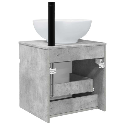Mobile lavabo da parete Grigio Cemento 49 x 44,5 x 66,5 cm | homemem39
