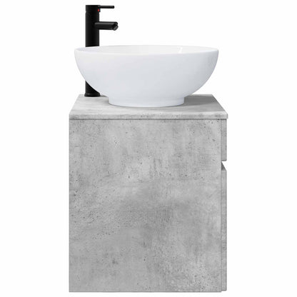 Mobile lavabo da parete Grigio Cemento 49 x 44,5 x 66,5 cm | homemem39