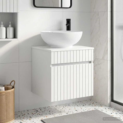 Mobile lavabo da parete Bianco Lucido 49 x 44,5 x 66,5 cm | homemem39