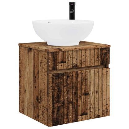 Mobile lavabo da parete Legno antico 49 x 44,5 x 66,5 cm | homemem39