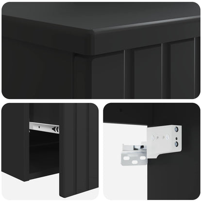 Mobile lavabo da parete Nero 49 x 44,5 x 66 cm | homemem39