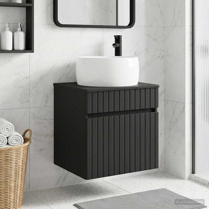 Mobile lavabo da parete Nero 49 x 44,5 x 66 cm | homemem39
