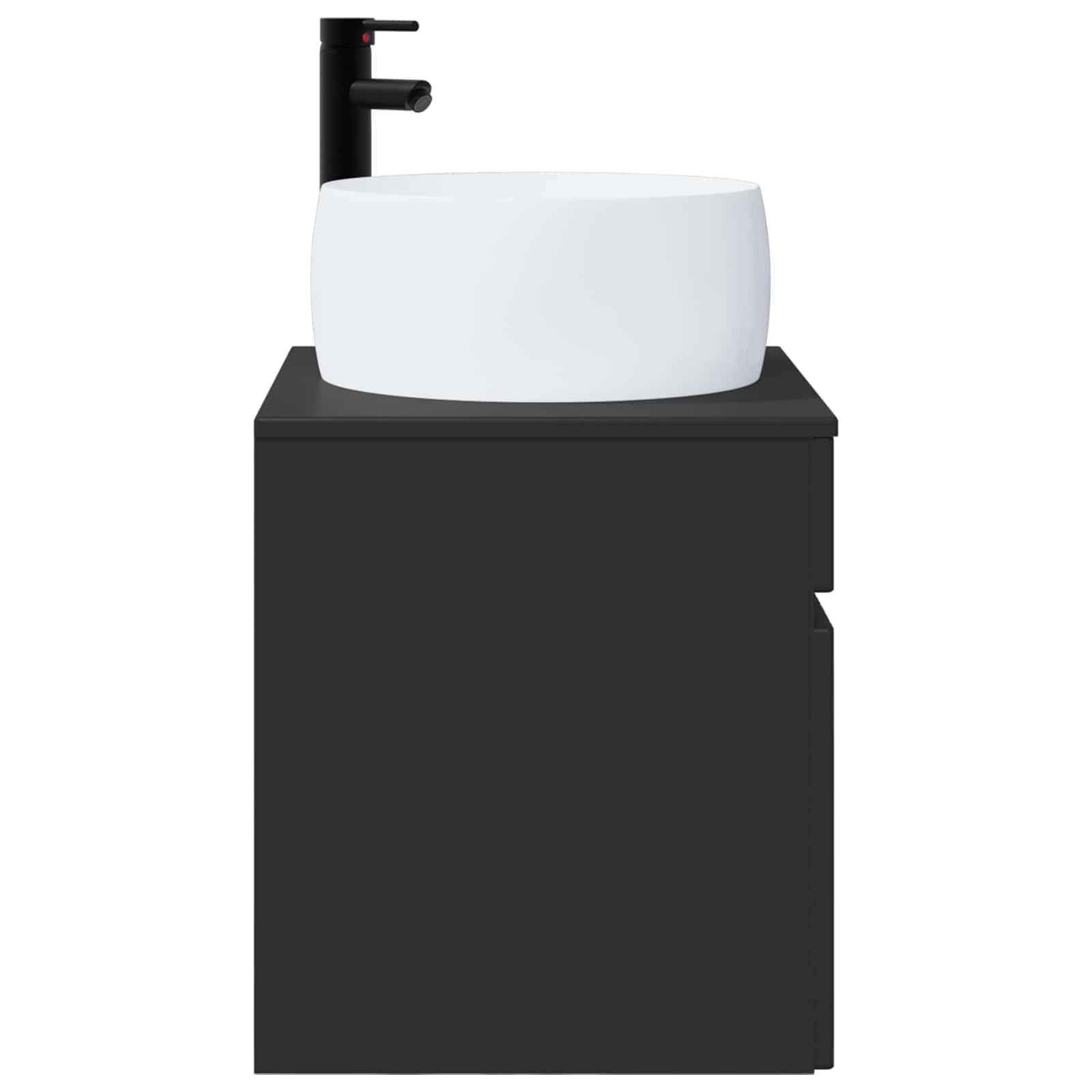 Mobile lavabo da parete Nero 49 x 44,5 x 66 cm | homemem39