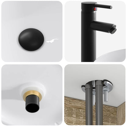 Mobile lavabo da parete Rovere Sonoma 49 x 44,5 x 66 cm | homemem39
