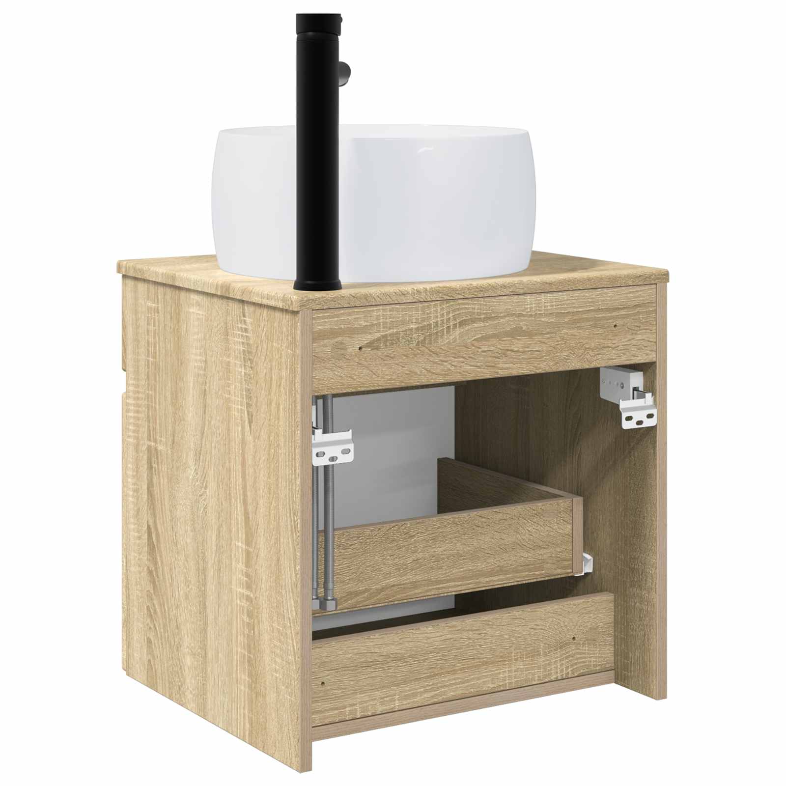 Mobile lavabo da parete Rovere Sonoma 49 x 44,5 x 66 cm | homemem39