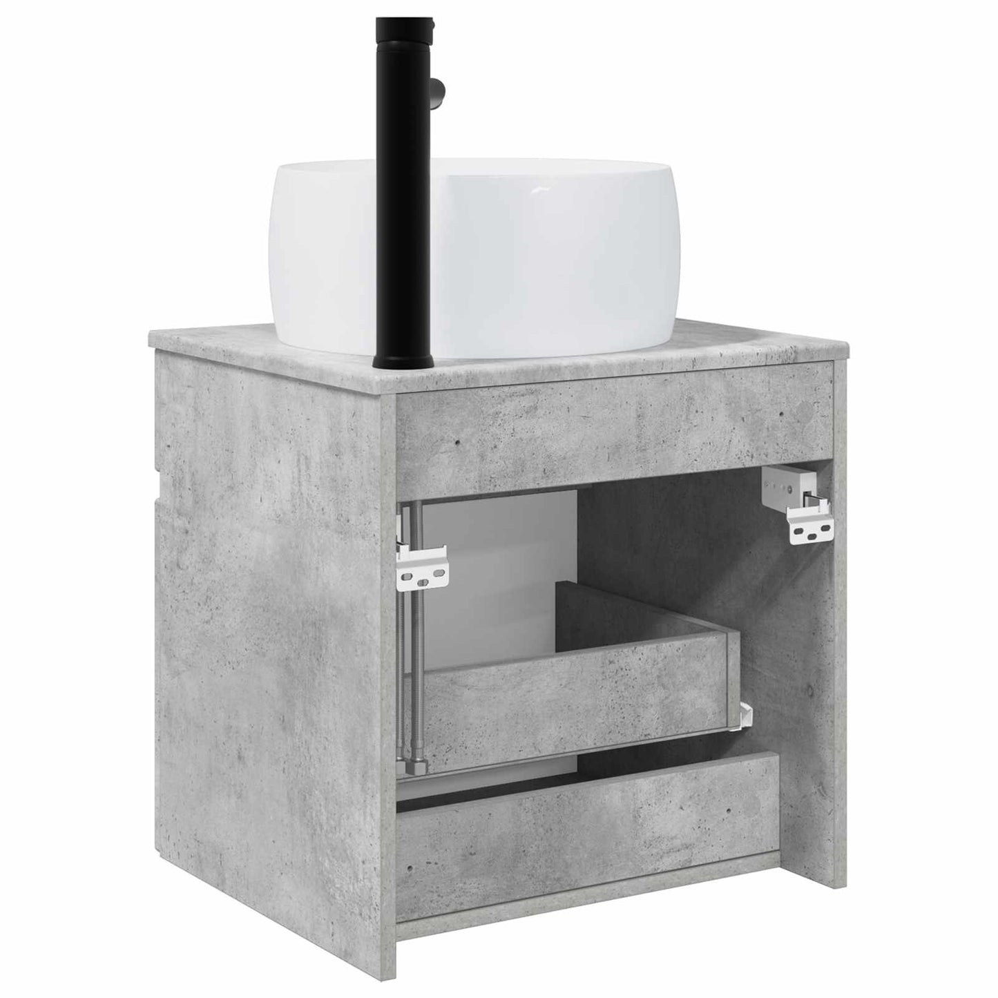 Mobile lavabo da parete Grigio Cemento 49 x 44,5 x 66 cm | homemem39