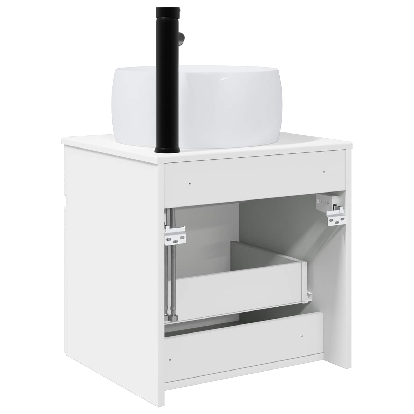 Mobile lavabo da parete Bianco Lucido 49 x 44,5 x 66 cm | homemem39