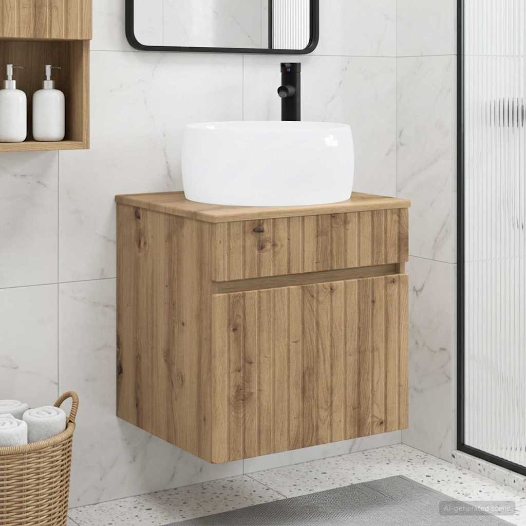 Mobile lavabo da parete Rovere Artigianale 49 x 44,5 x 66 cm | homemem39