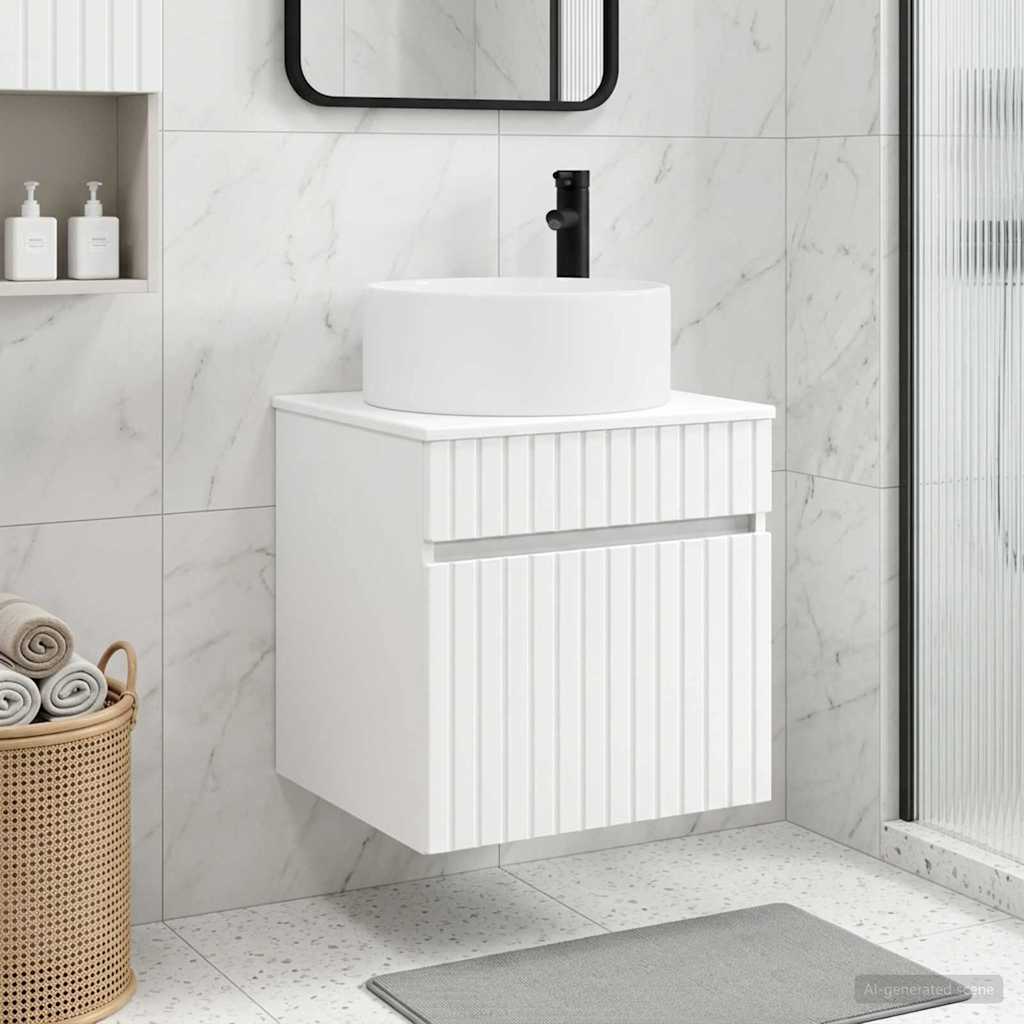 Mobile lavabo da parete Bianco 49 x 44,5 x 65,5 cm | homemem39