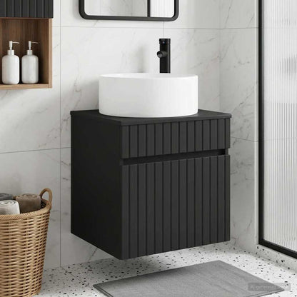 Mobile lavabo da parete Nero 49 x 44,5 x 65,5 cm | homemem39