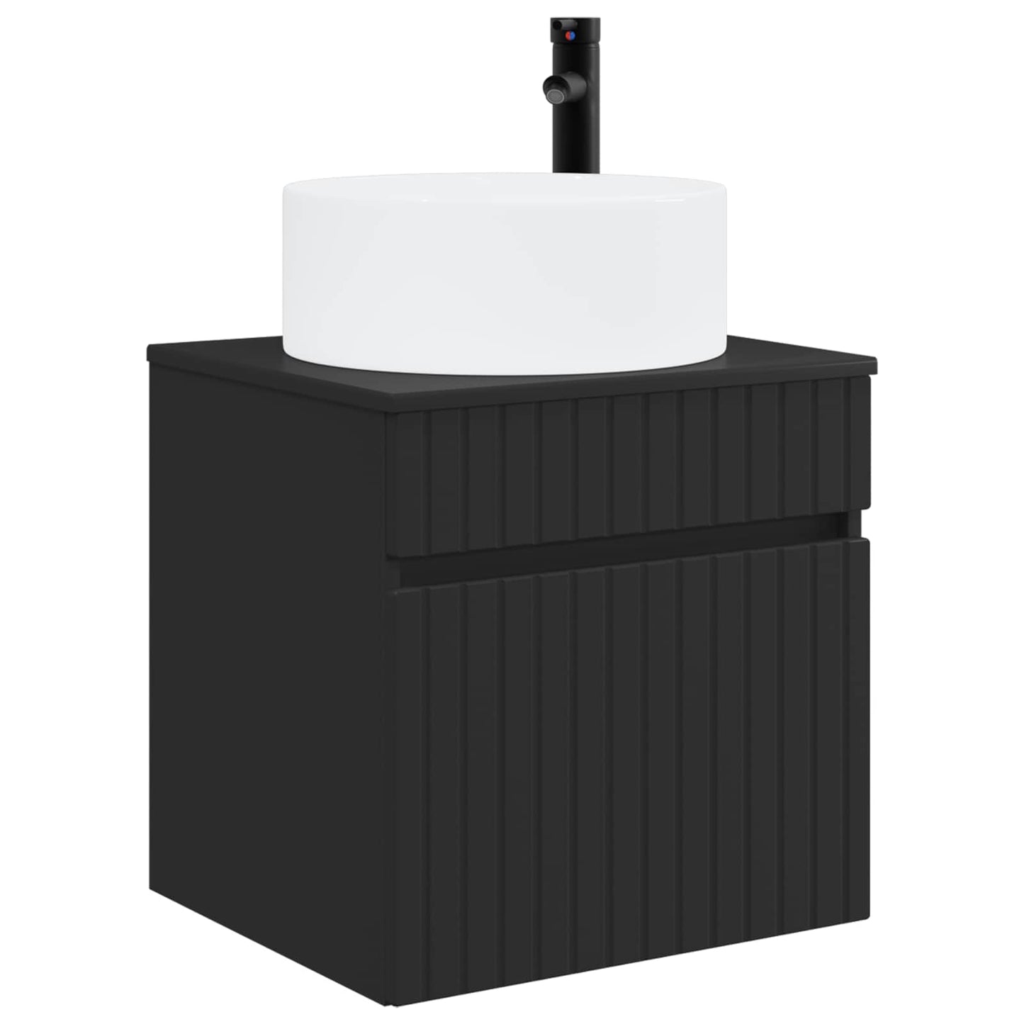 Mobile lavabo da parete Nero 49 x 44,5 x 65,5 cm | homemem39
