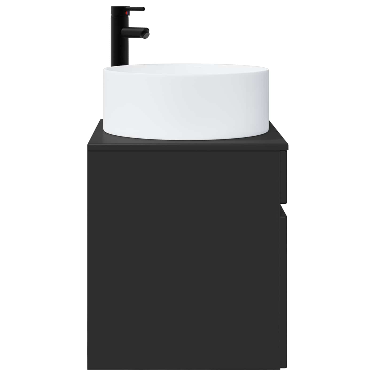 Mobile lavabo da parete Nero 49 x 44,5 x 65,5 cm | homemem39