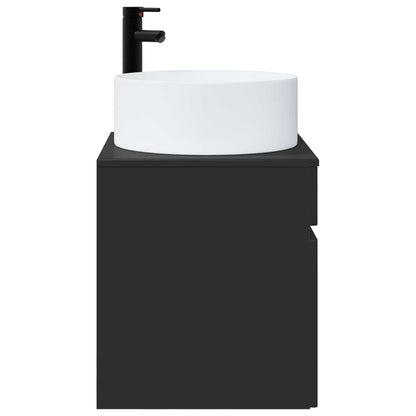 Mobile lavabo da parete Nero 49 x 44,5 x 65,5 cm | homemem39