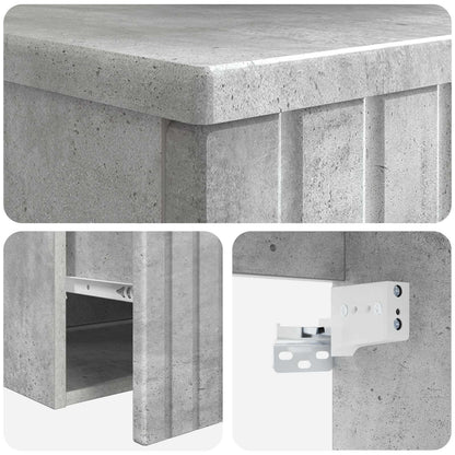 Mobile lavabo da parete Grigio Cemento 49 x 44,5 x 65,5 cm | homemem39