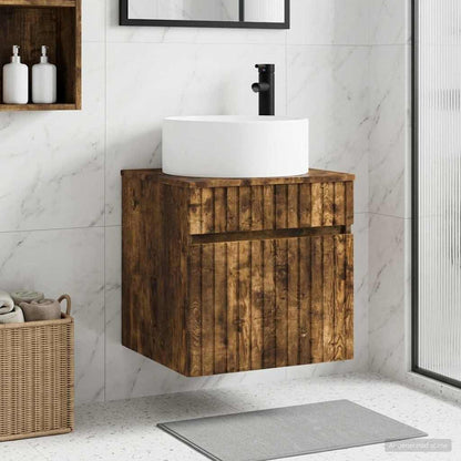 Mobile lavabo da parete Rovere Fumo 49 x 44,5 x 65,5 cm | homemem39