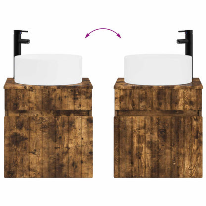 Mobile lavabo da parete Rovere Fumo 49 x 44,5 x 65,5 cm | homemem39