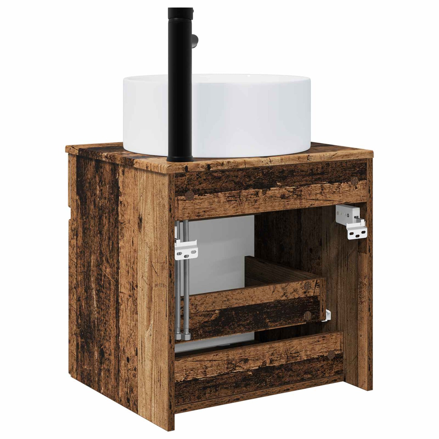 Mobile lavabo da parete Legno antico 49 x 44,5 x 65,5 cm