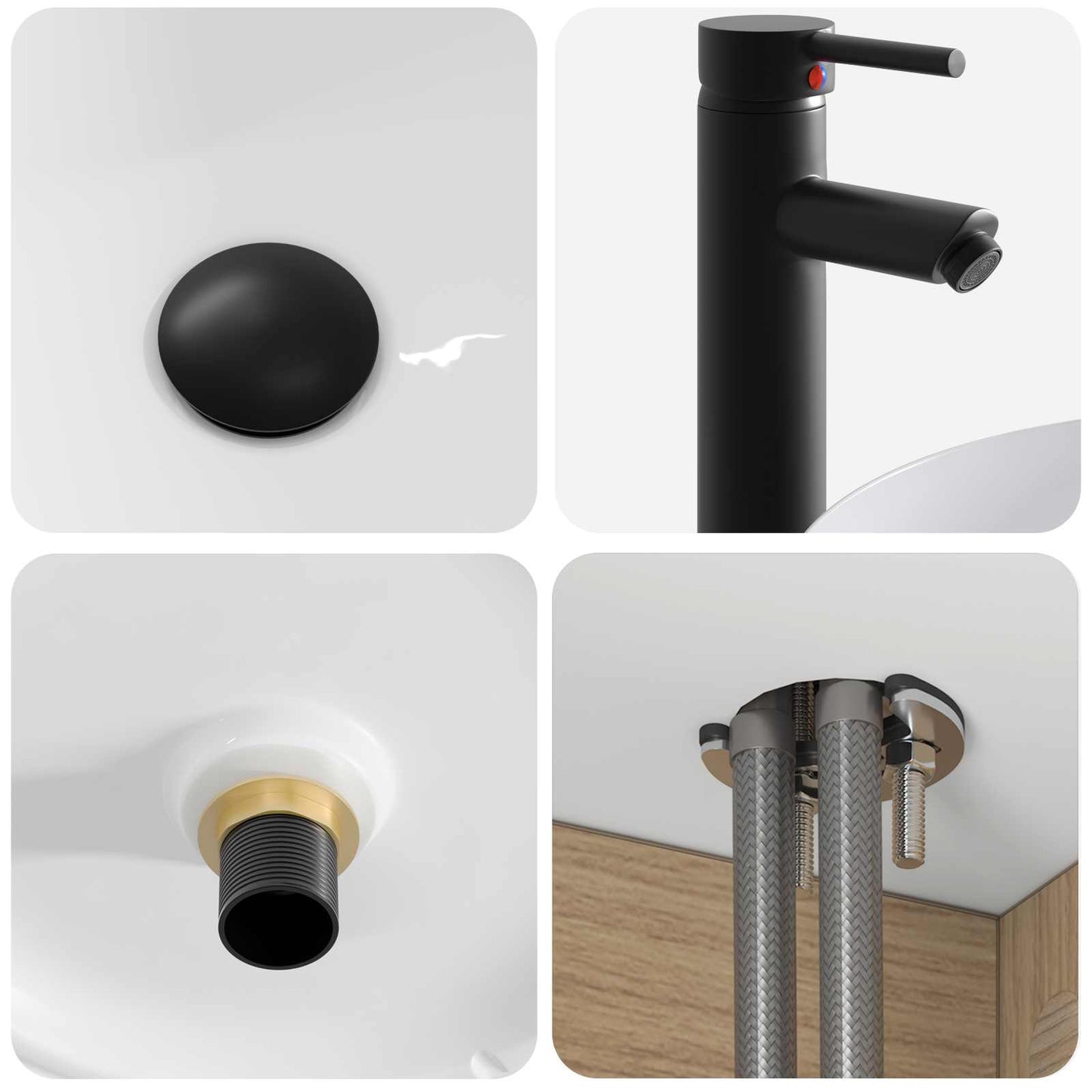 Mobile lavabo da parete Rovere Artigianale 49 x 44,5 x 65,5 cm | homemem39