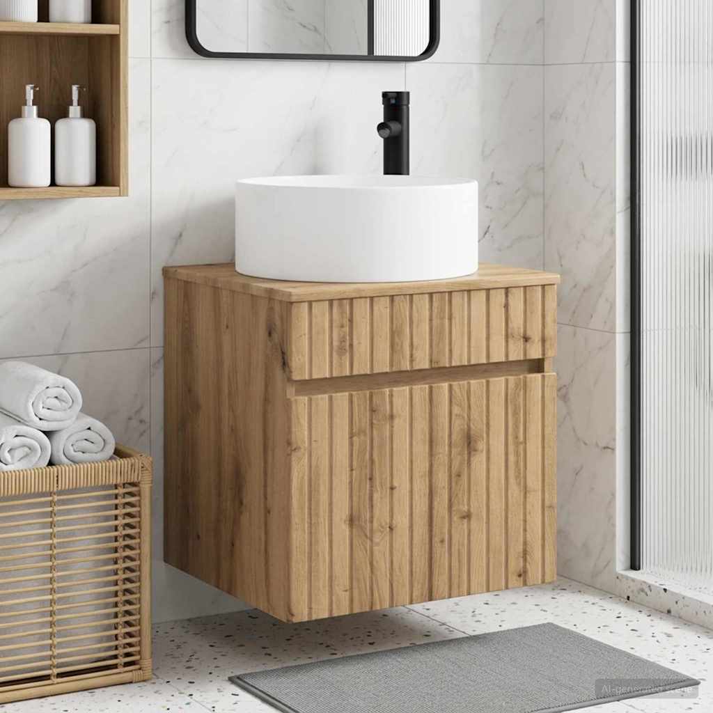 Mobile lavabo da parete Rovere Artigianale 49 x 44,5 x 65,5 cm