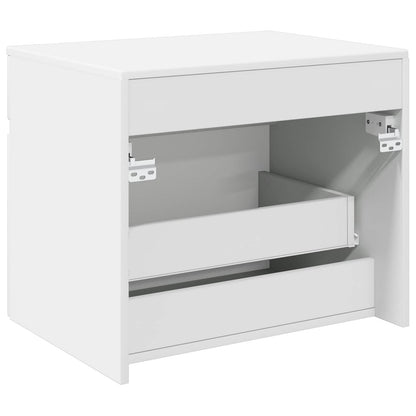 Mobiletto da Bagno a Muro Bianco 59 x 44,5 x 50 cm | homemem39