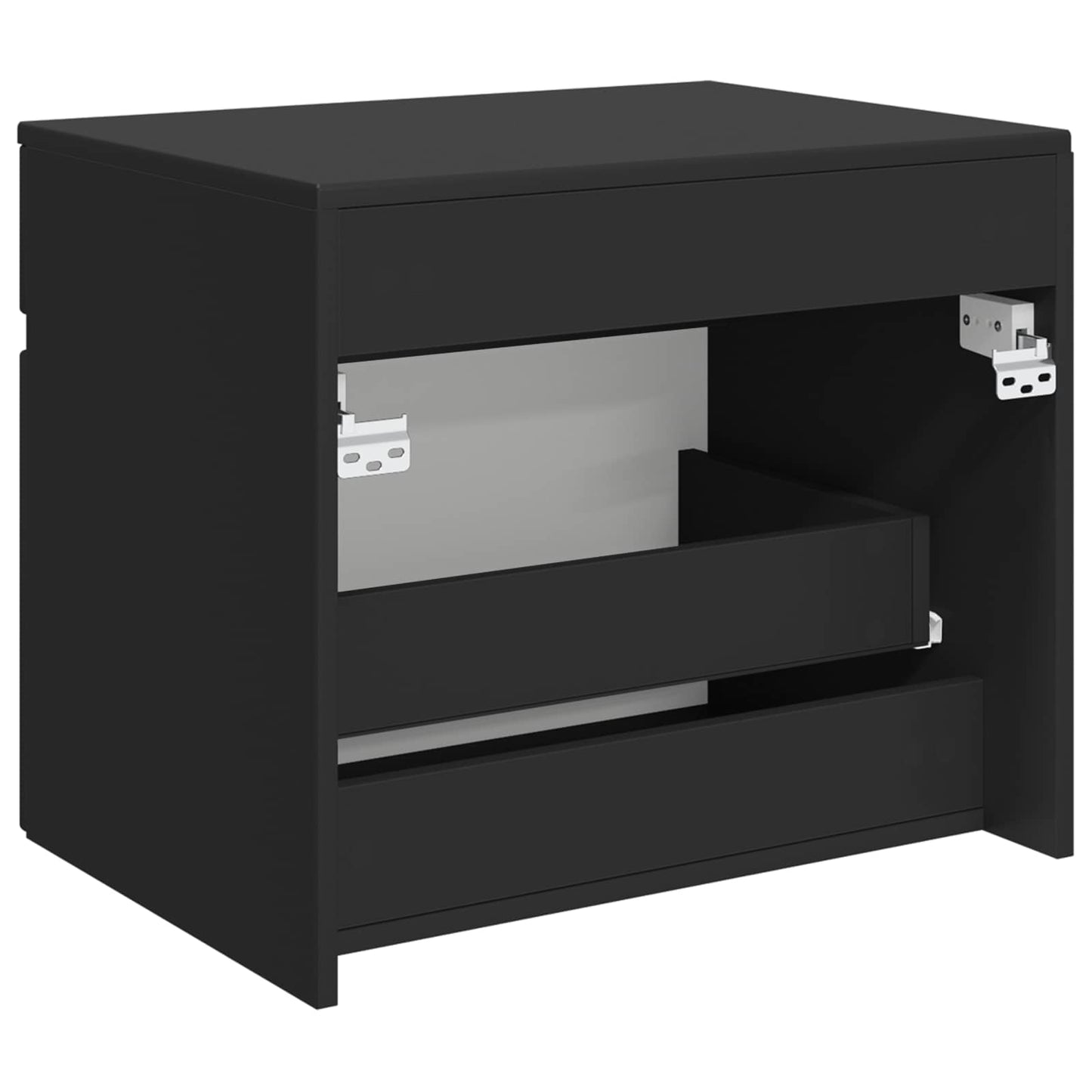 Mobiletto da Bagno a Muro Nero 59 x 44,5 x 50 cm | homemem39