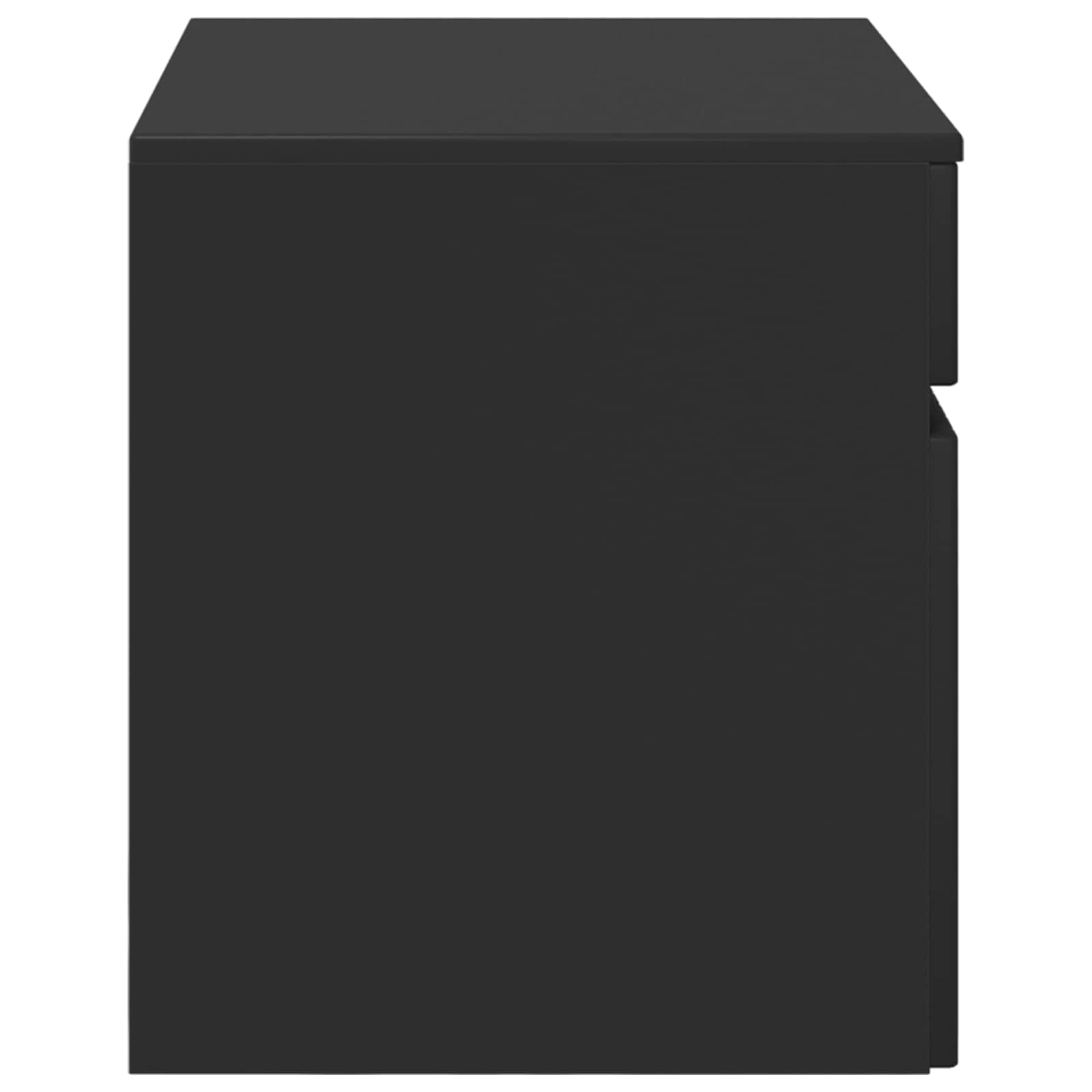 Mobiletto da Bagno a Muro Nero 59 x 44,5 x 50 cm | homemem39