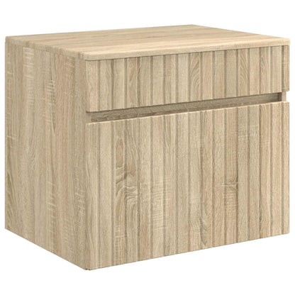 Mobiletto da Bagno a Muro Rovere Sonoma 59 x 44,5 x 50 cm | homemem39